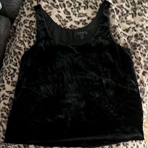 J. Crew Black Velvet Tank Top
